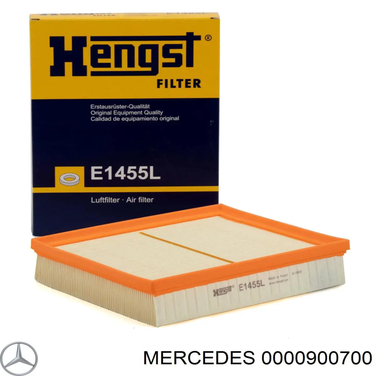 0000900700 Mercedes filtro de aire