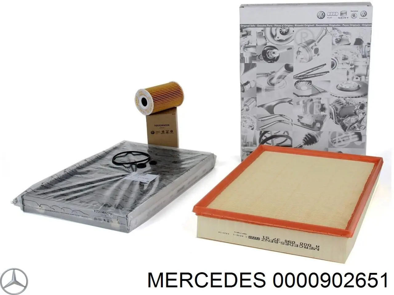 El filtro de aire Mercedes 0000902651 precio, desde 11,01 EUR