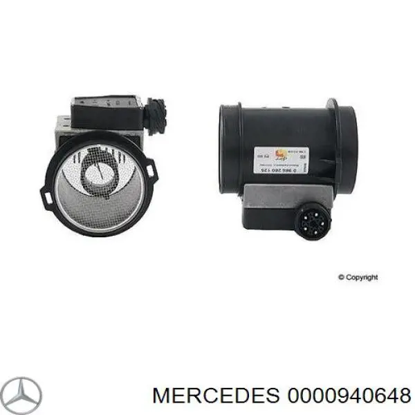 Medidor de flujo de aire Mercedes 0000940648 precio, desde 434,64 EUR