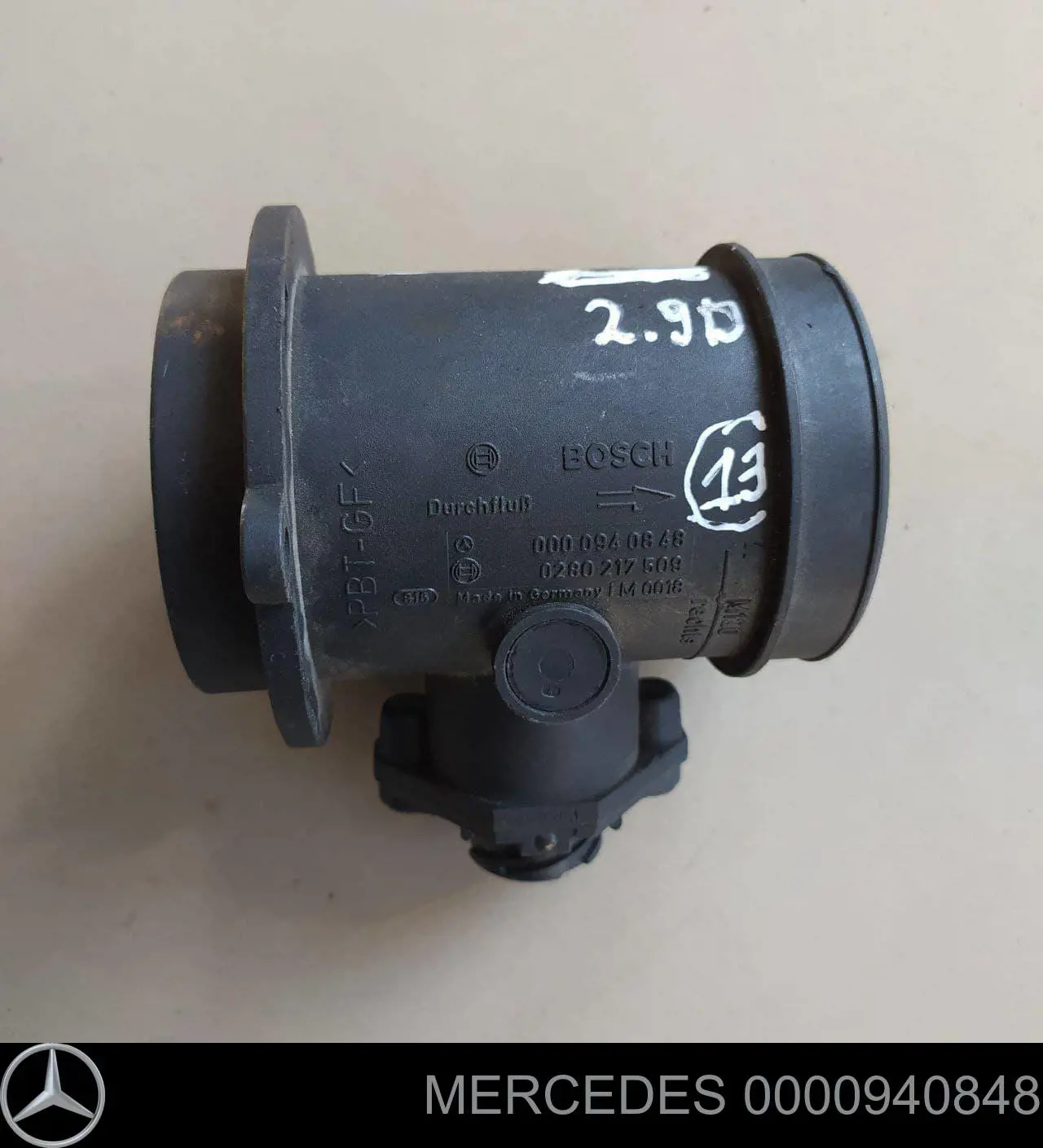 Comprar 0000940848 Mercedes Sensor de masa de aire