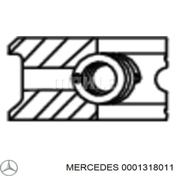 0001318011 Mercedes juego segmentos émbolo, compresor, para 1 cilindro, std