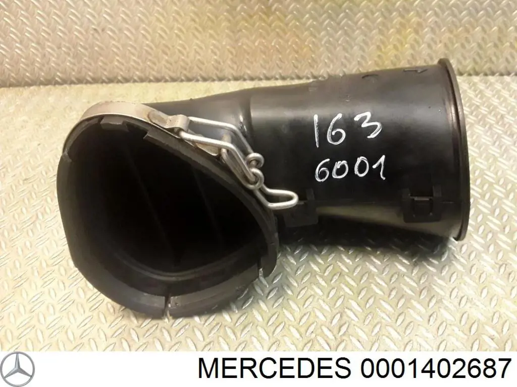 Silenciador resonador de gases de turbina 0001402687 Mercedes