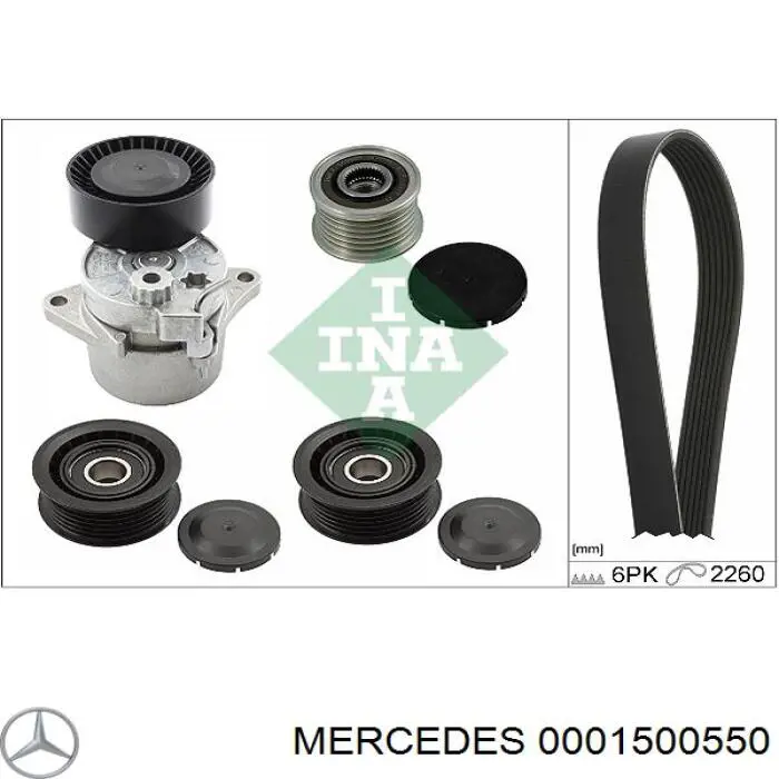 0001500550 Mercedes alternador