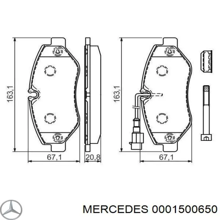 Alternador del motor Mercedes 0001500650 precio, desde 272,98 EUR