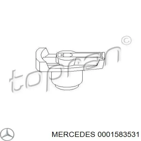 0001583531 Mercedes rotor del distribuidor de encendido