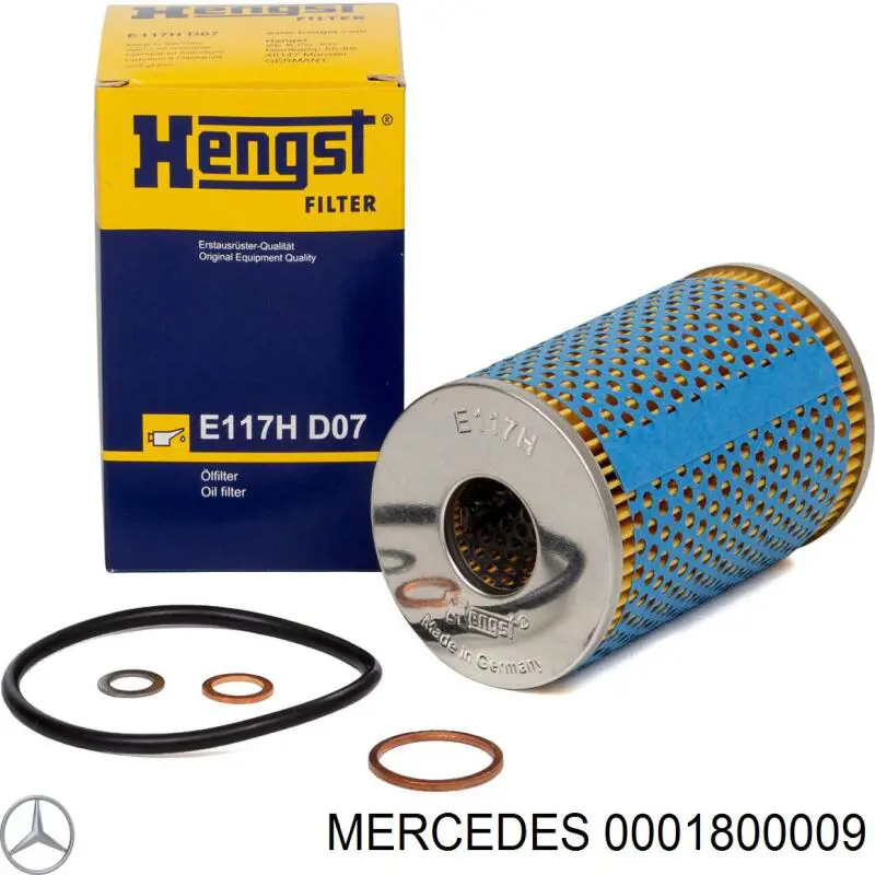 0001800009 Mercedes filtro de aceite