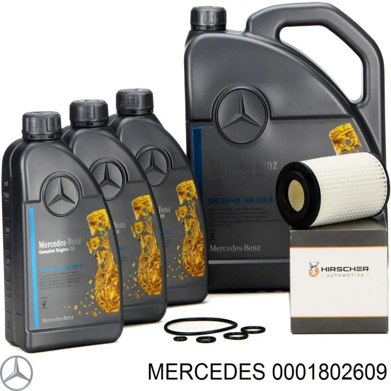 Filtro de aceite motor Mercedes 0001802609
