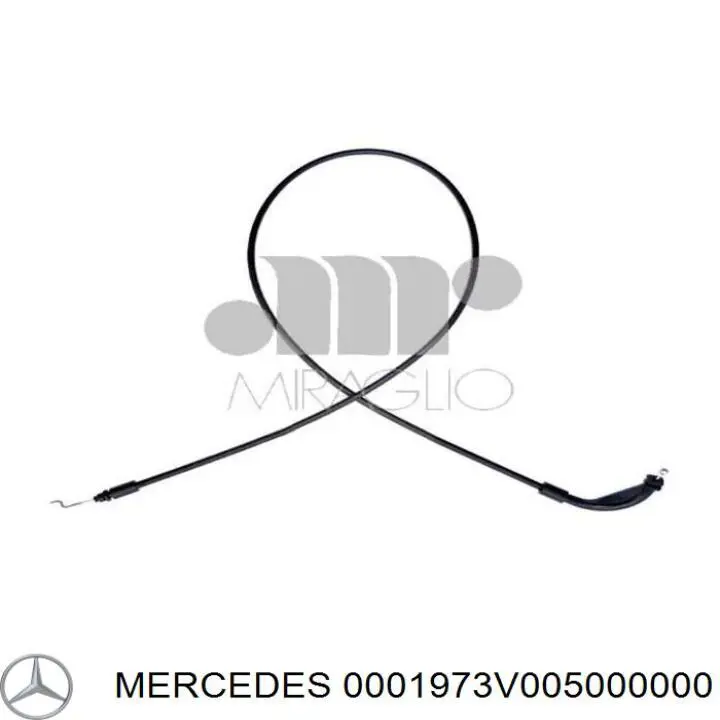 0001973V005000000 Mercedes cable de accionamiento, desbloqueo de puerta delantera