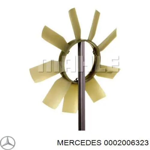 0002006323 Mercedes rodete ventilador, refrigeración de motor