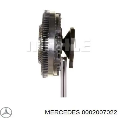 0002007022 Mercedes embrague, ventilador del radiador