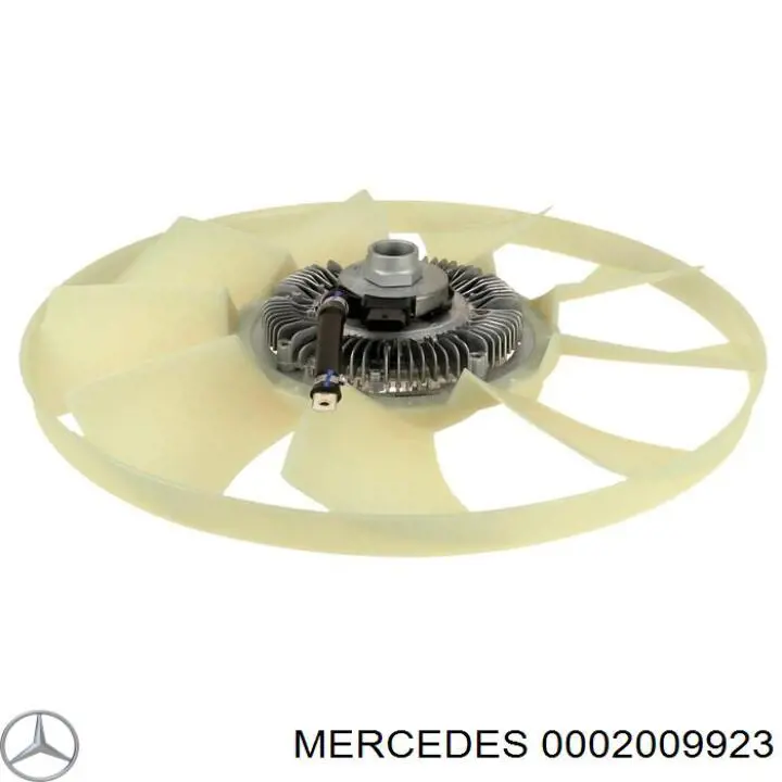 0002009923 Mercedes rodete ventilador, refrigeración de motor