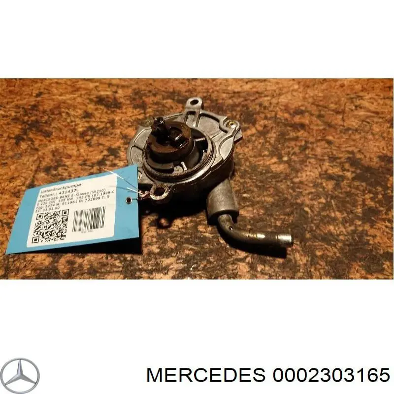 Bomba de vacío del sistema de frenado Mercedes 0002303165 precio, desde 118,85 EUR