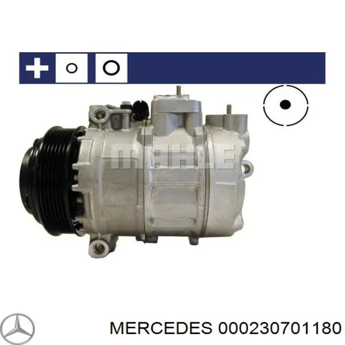 000230701180 Mercedes compresor de aire acondicionado