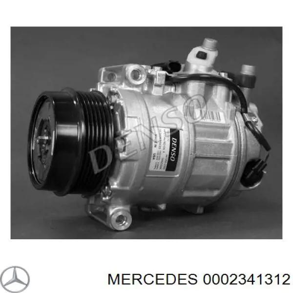 0002341312 Mercedes Polea del compresor de aire acondicionado