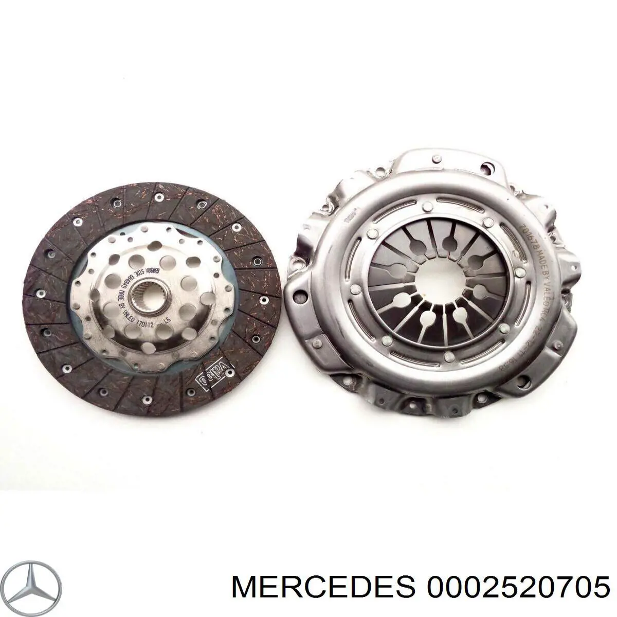 0002520705 Mercedes kit de embrague (3 partes)