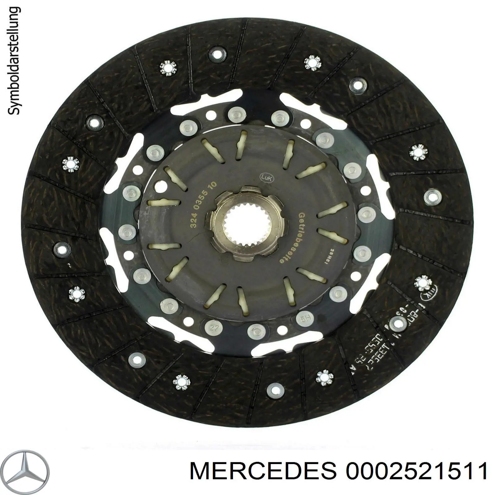 0002521511 Mercedes plato de presión del embrague