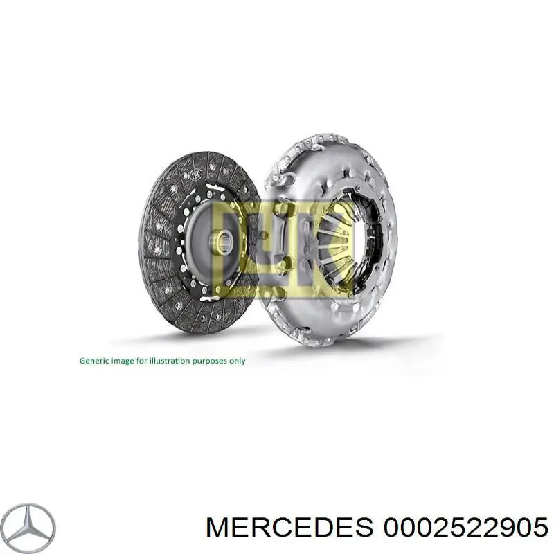Disco de embrague Mercedes A0002522805 precio, desde 131,13 EUR