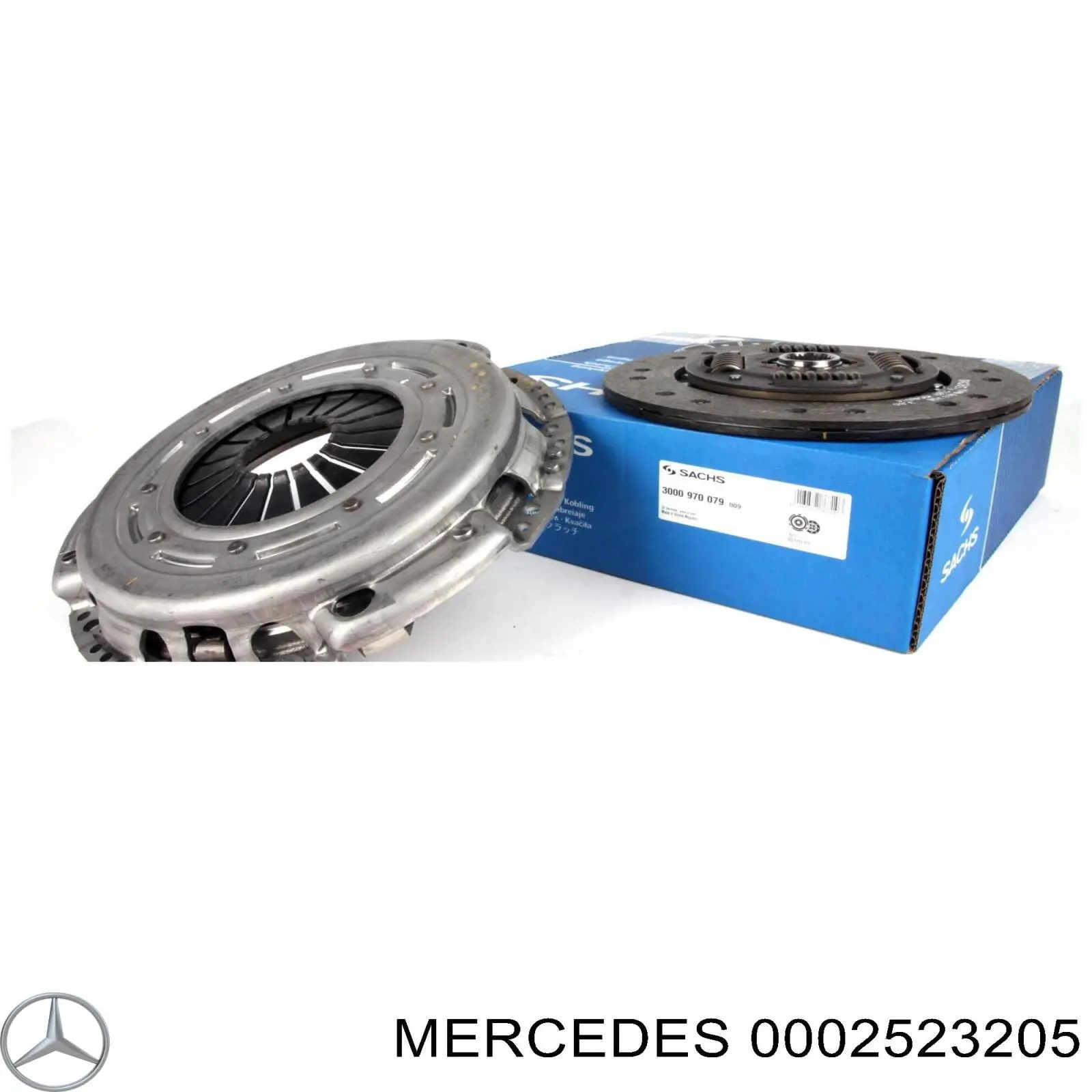 0002523205 Mercedes kit de embrague (3 partes)