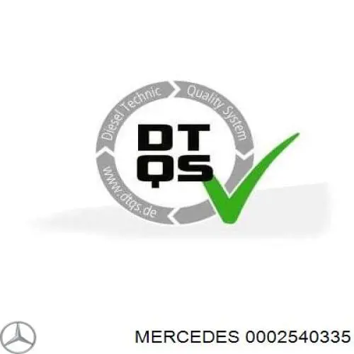 0002540335 Mercedes cojinete, eje de horquilla de embrague