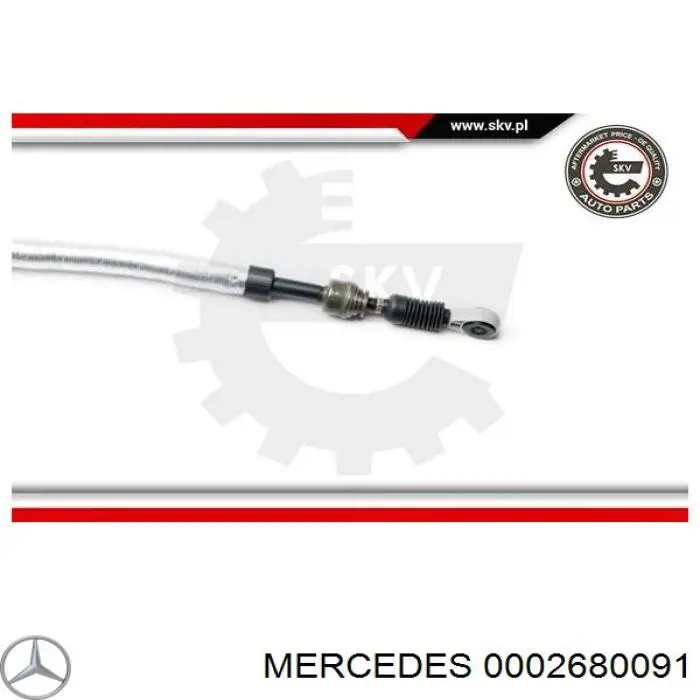 Сable de cambio de marchas Mercedes 0002680091 precio, desde 40,24 EUR