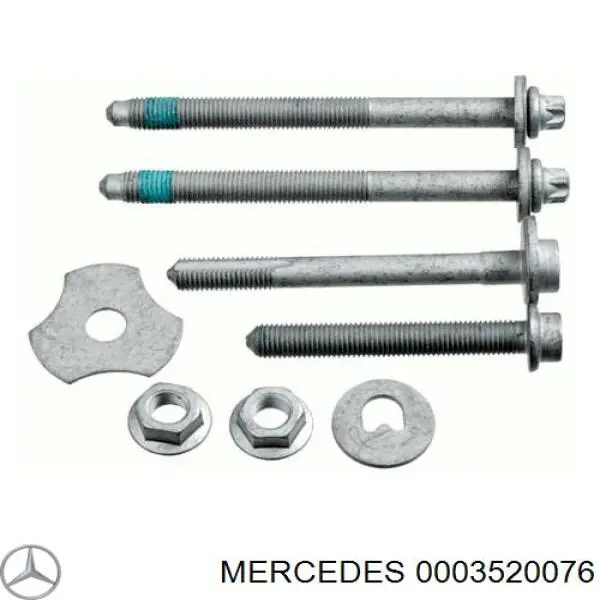 0003520076 Mercedes arandela cámber alineación excéntrica, eje trasero, inferior, interior