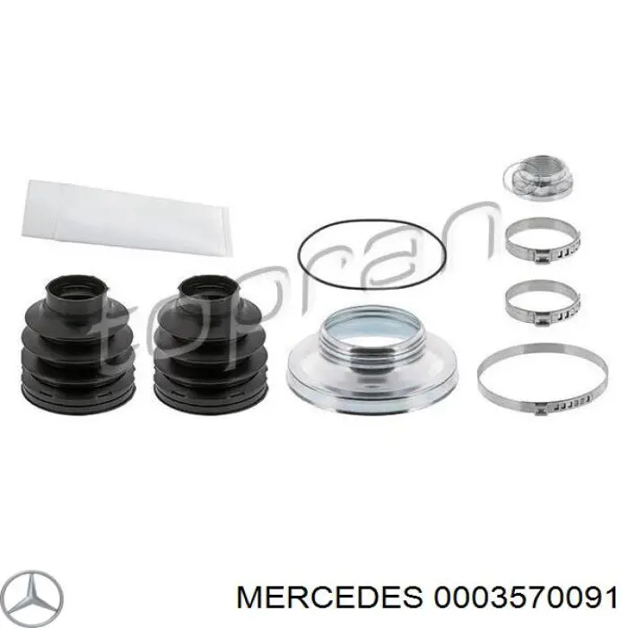 0003570091 Mercedes fuelle, árbol de transmisión trasero exterior