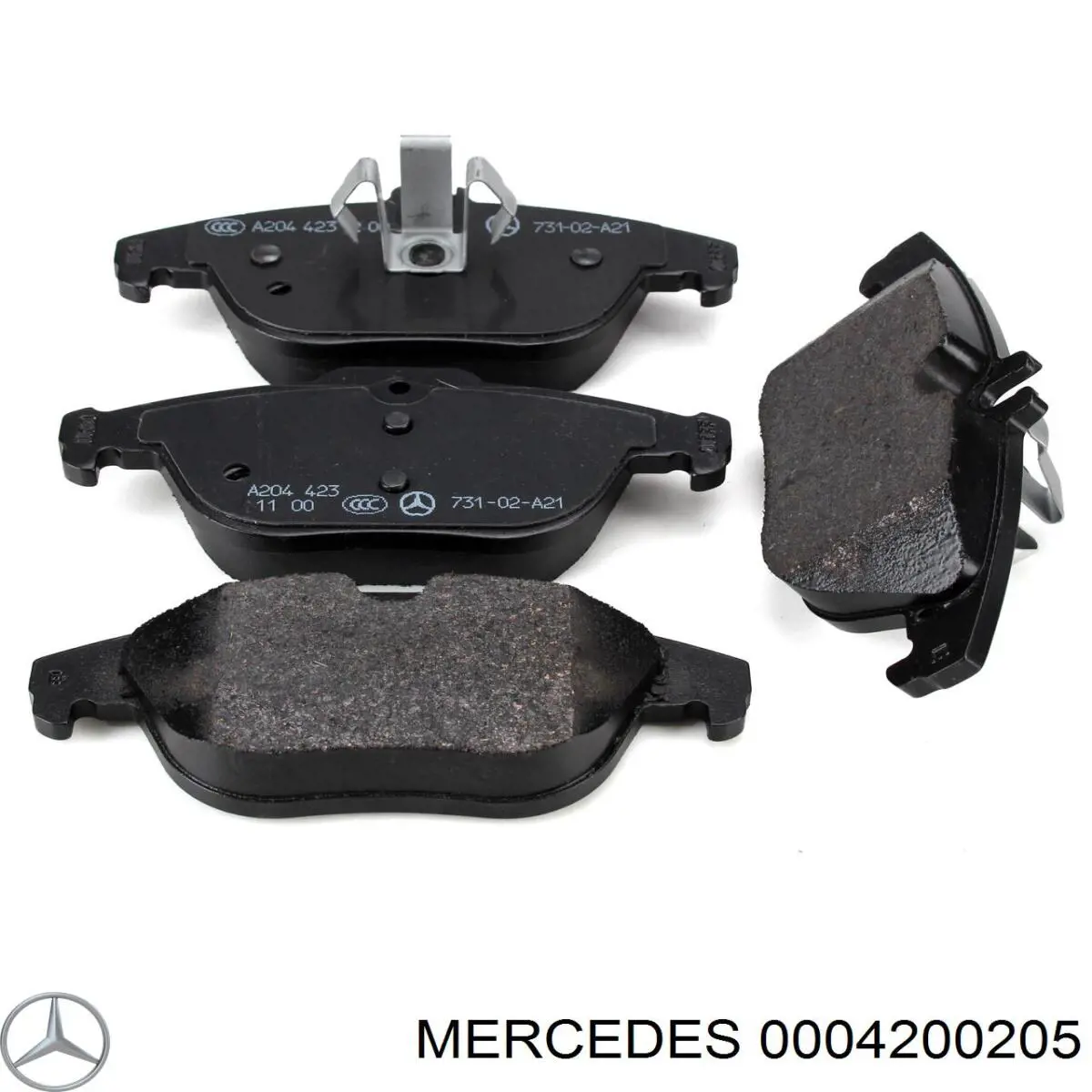 0004200205 Mercedes pastillas de freno traseras