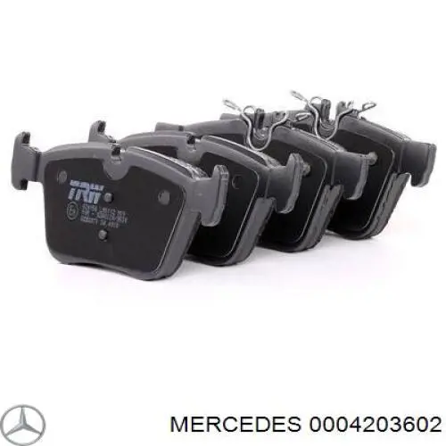 0004203602 Mercedes pastillas de freno traseras