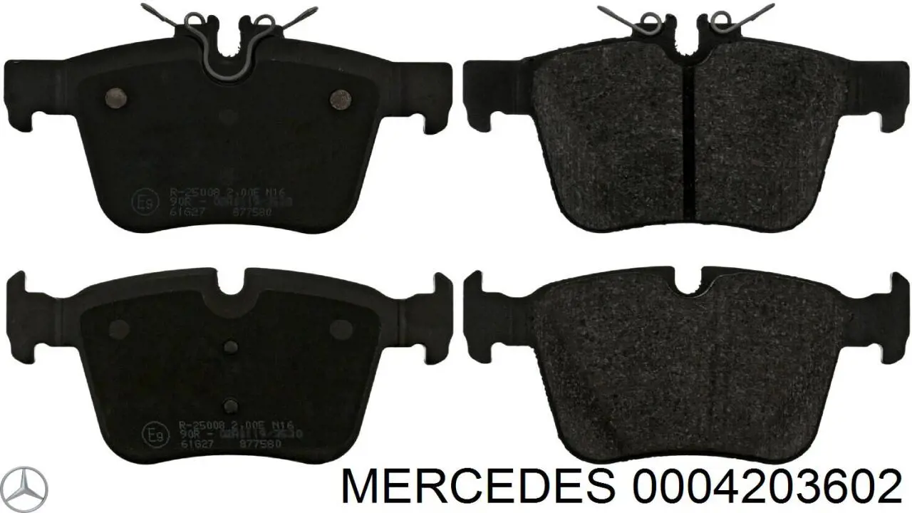 Pastillas traseras de freno Mercedes 0004203602 precio, desde 25,94 EUR