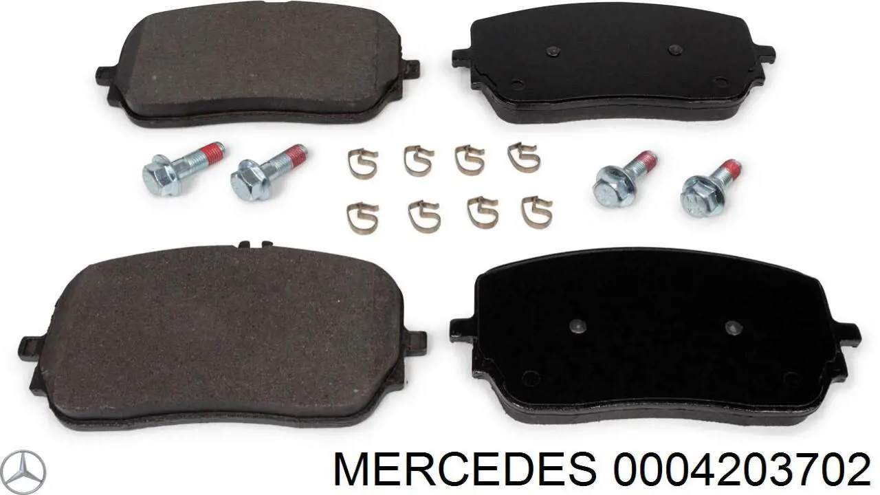 0004203702 Mercedes pastillas de freno delanteras