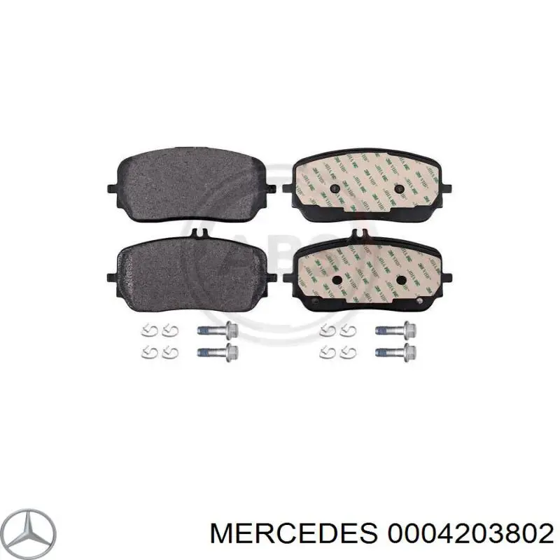 0004203802 Mercedes pastillas de freno delanteras