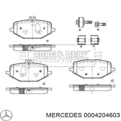 0004204603 Mercedes Pastillas delanteras