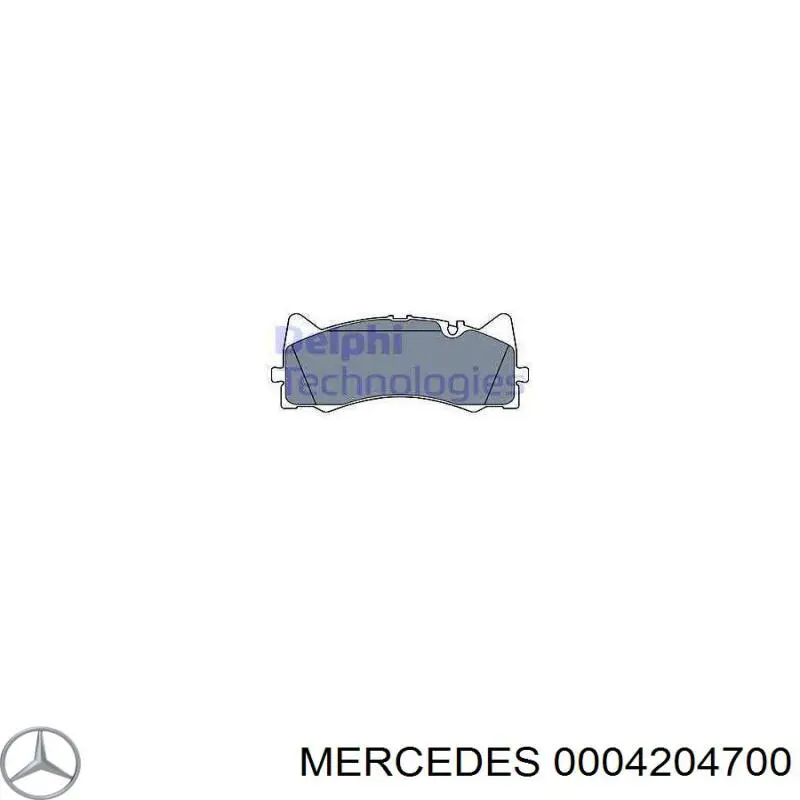 0004204700 Mercedes pastillas de freno delanteras