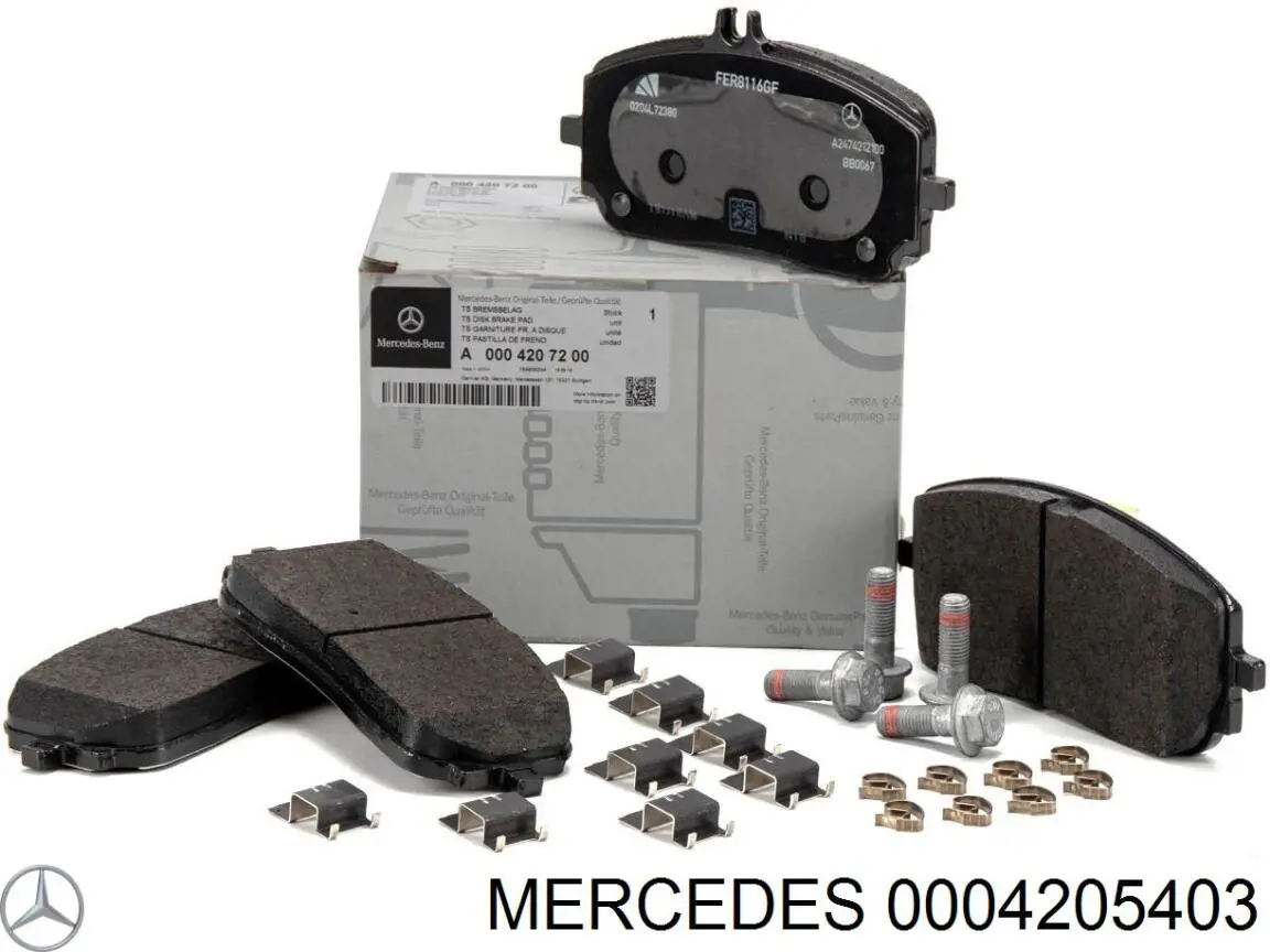 0004205403 Mercedes Pastillas delanteras