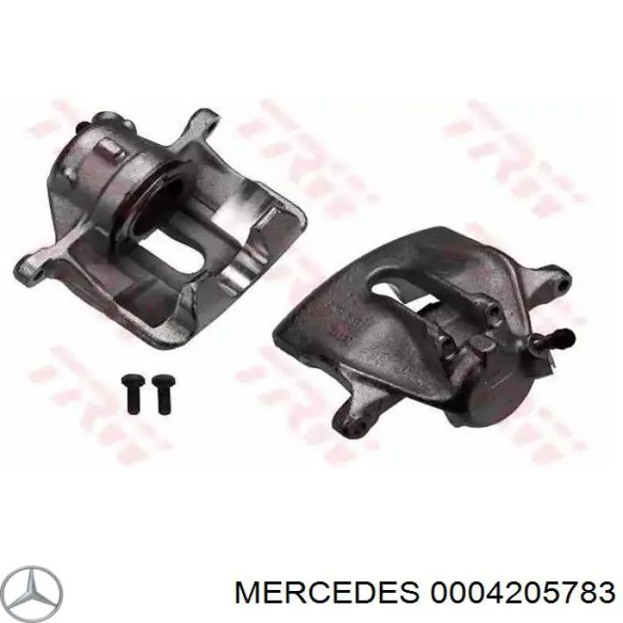 Pinza de freno delantera izquierda A0004205783 Mercedes