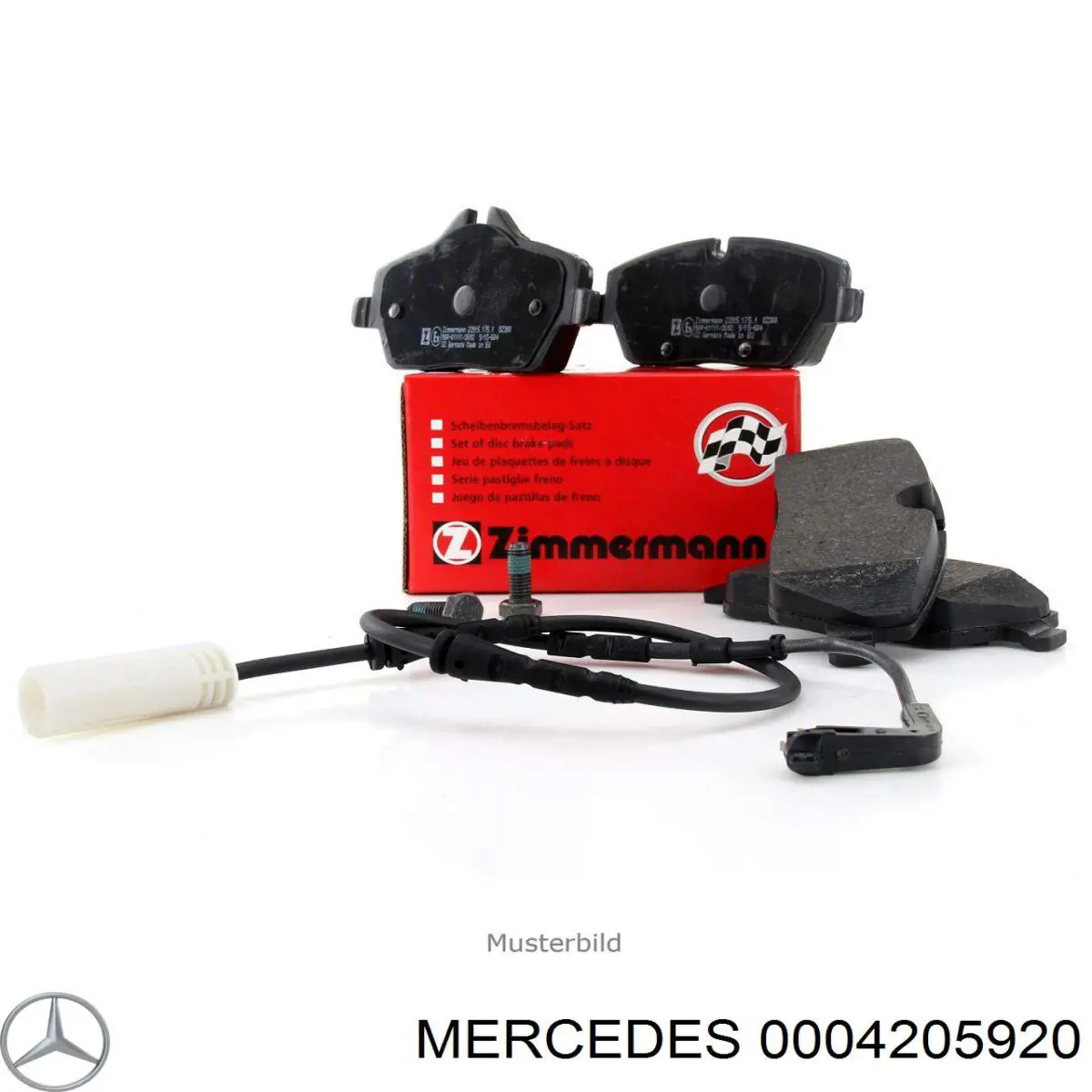 0004205920 Mercedes pastillas de freno delanteras