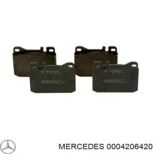 0004206420 Mercedes pastillas de freno delanteras