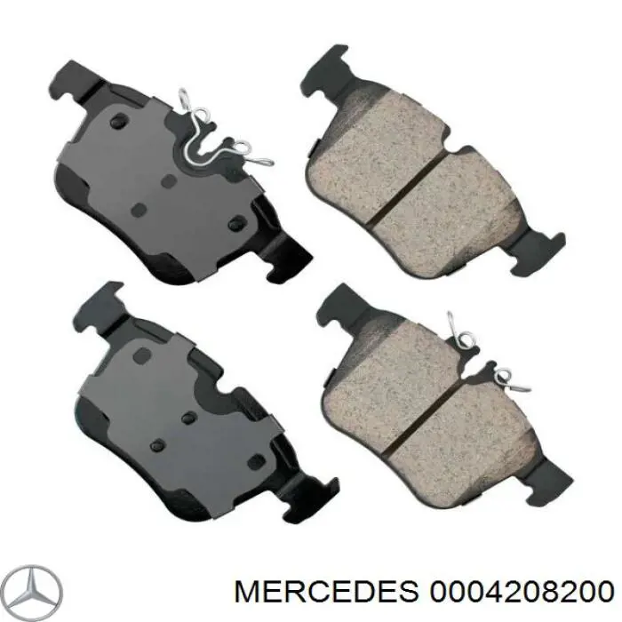 0004208200 Mercedes pastillas de freno traseras