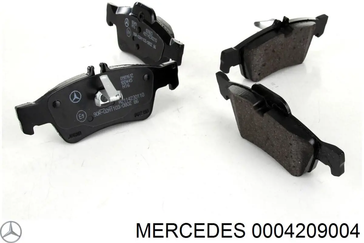 Pastillas freno delanteras Mercedes 0004209004 precio, desde 37,19 EUR