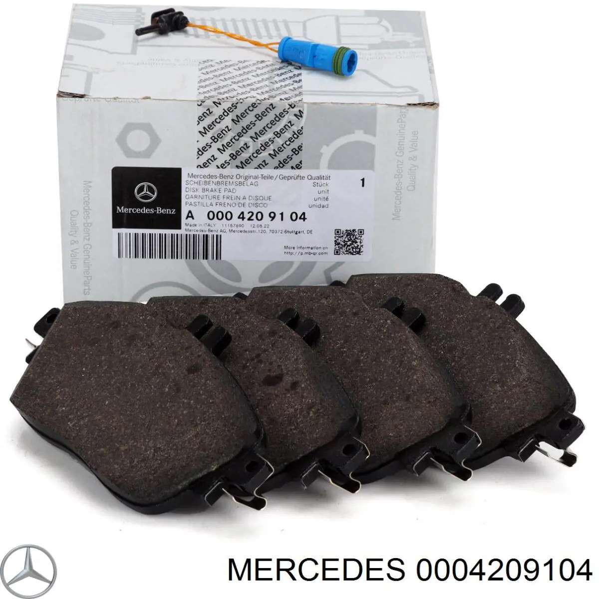 0004209104 Mercedes pastillas de freno delanteras