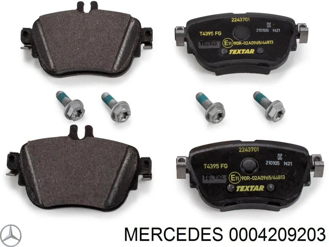 Pastillas traseras de freno Mercedes 0004209203 precio, desde 44,35 EUR