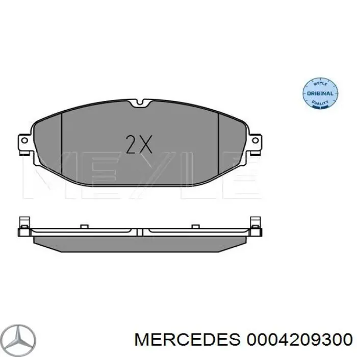 Pastillas freno delanteras Mercedes 0004209300 precio, desde 38,16 EUR