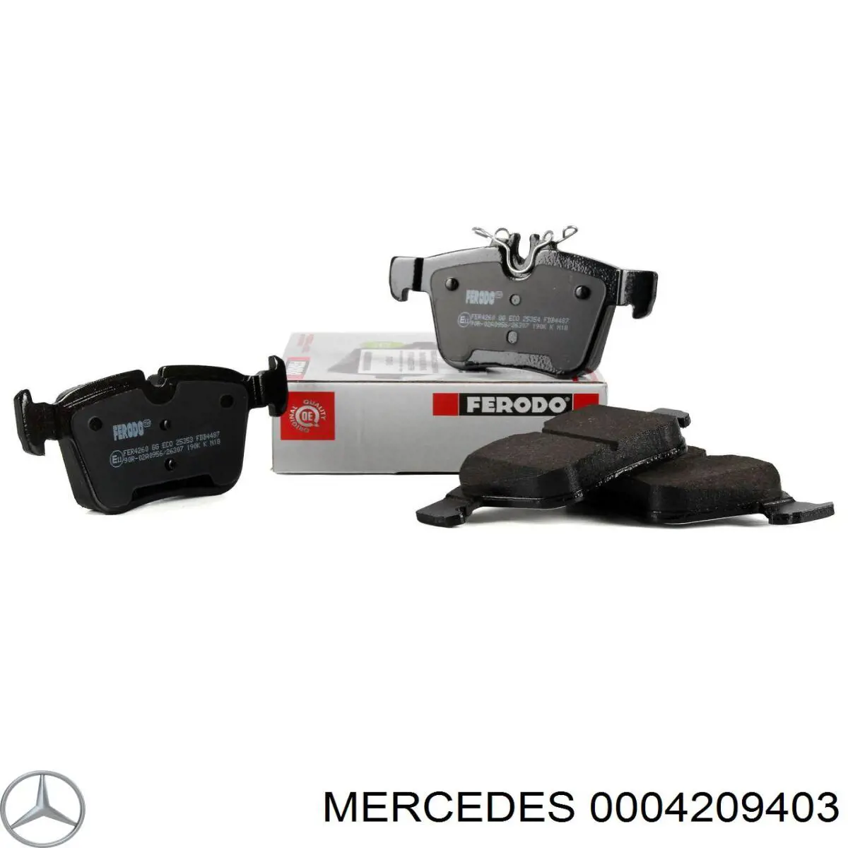 0004209403 Mercedes pastillas de freno traseras