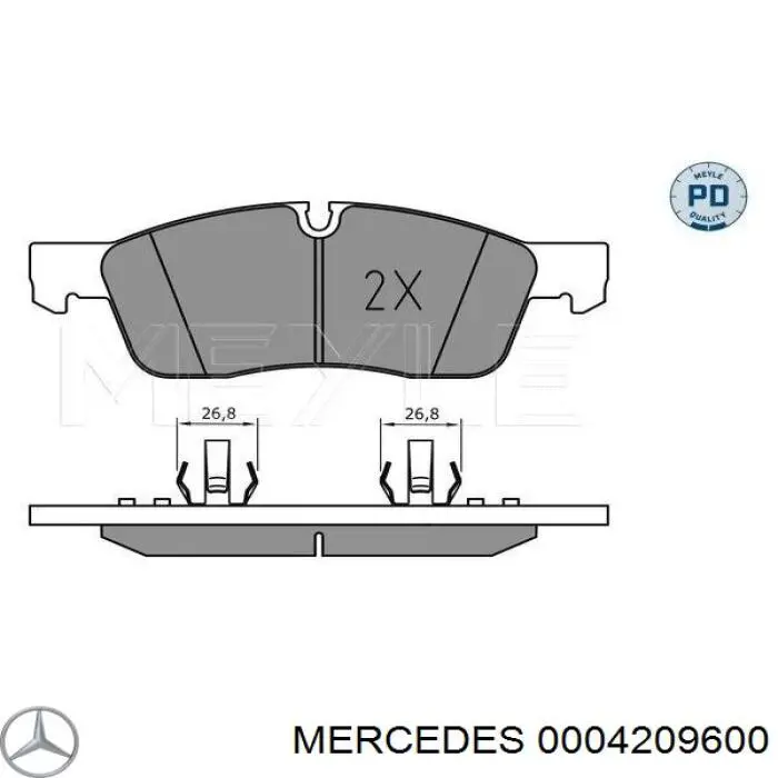 Comprar 0004209600 Mercedes Pastillas delanteras de freno