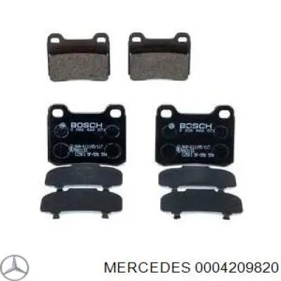 Pastillas traseras de freno Mercedes 0004209820 precio, desde 15,48 EUR