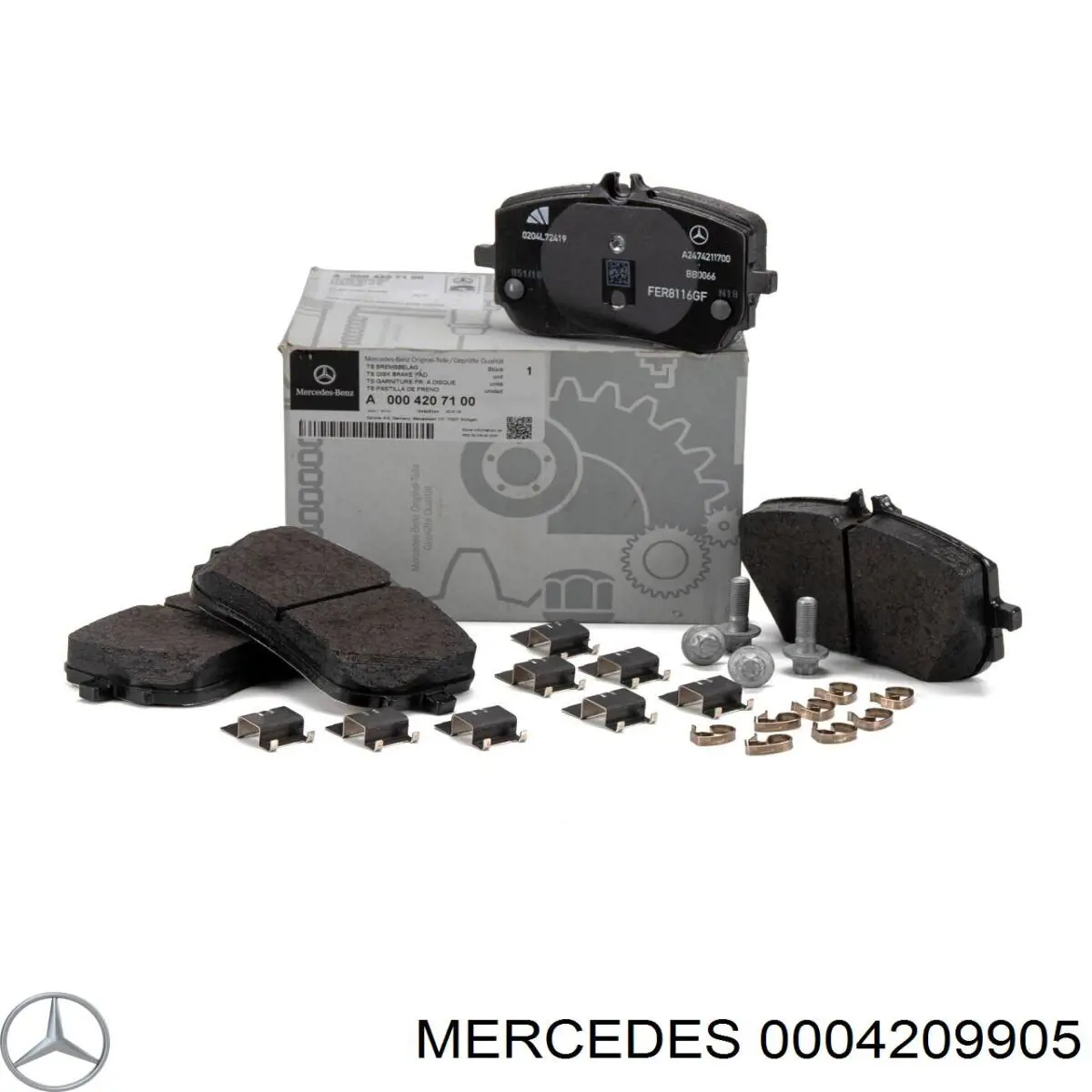 Pastillas traseras de freno Mercedes 0004209905 precio, desde 161,46 EUR