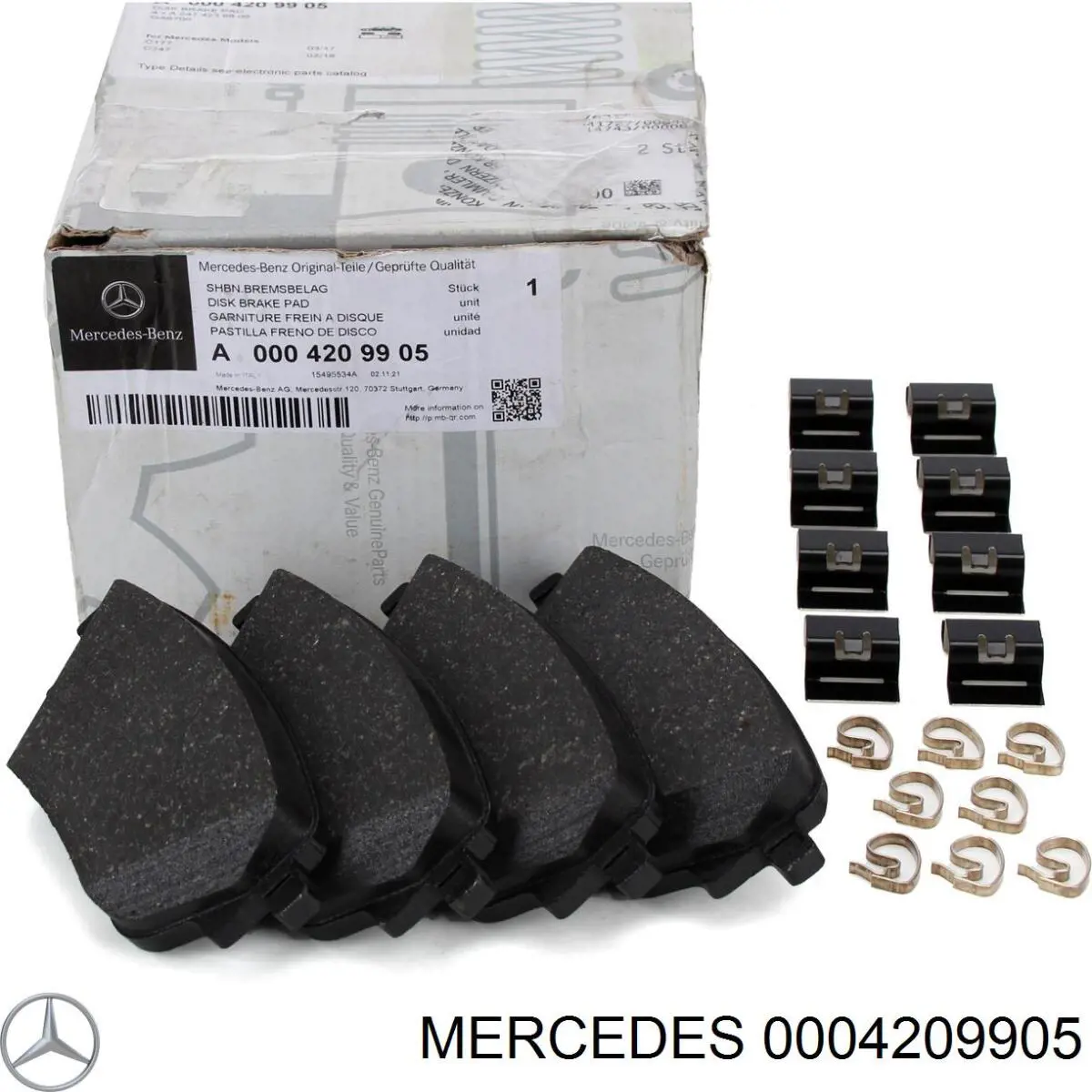 Comprar 0004209905 Mercedes Pastillas de freno traseras
