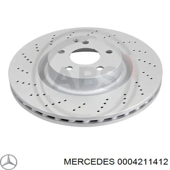 0004211412 Mercedes disco de freno delantero
