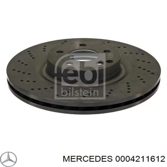 0004211612 Mercedes disco de freno delantero