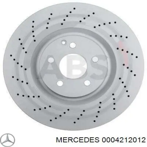 0004212012 Mercedes disco de freno delantero